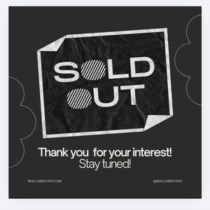 DO NOT BUY- SOLD OUT